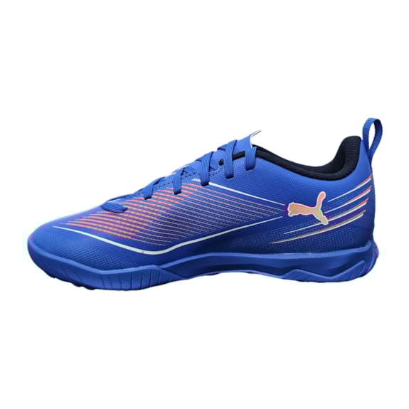 Chuteira Society Puma Ultra 6 Play Azul - Infantil