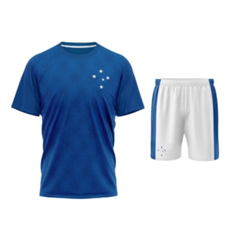Conjunto Cruzeiro Símbolo Mini Craque - Camisa + Shorts - Infantil