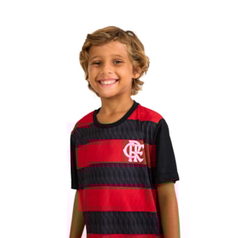 Conjunto Flamengo Símbolo Mini Craque - Camisa + Shorts - Infantil