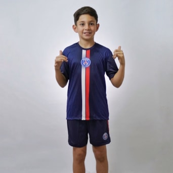 Conjunto PSG Símbolo Mini Craque - Camisa + Shorts - Infantil