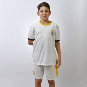 Conjunto Real Madrid Símbolo Mini Craque - Camisa + Shorts - Infantil