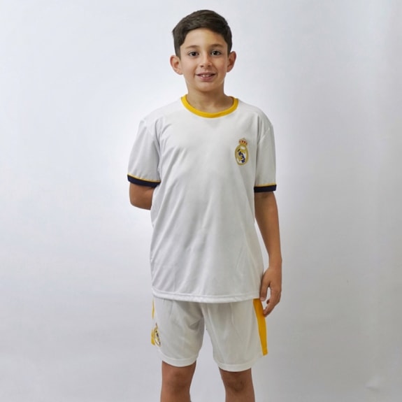 Conjunto Real Madrid Símbolo Mini Craque - Camisa + Shorts - Infantil