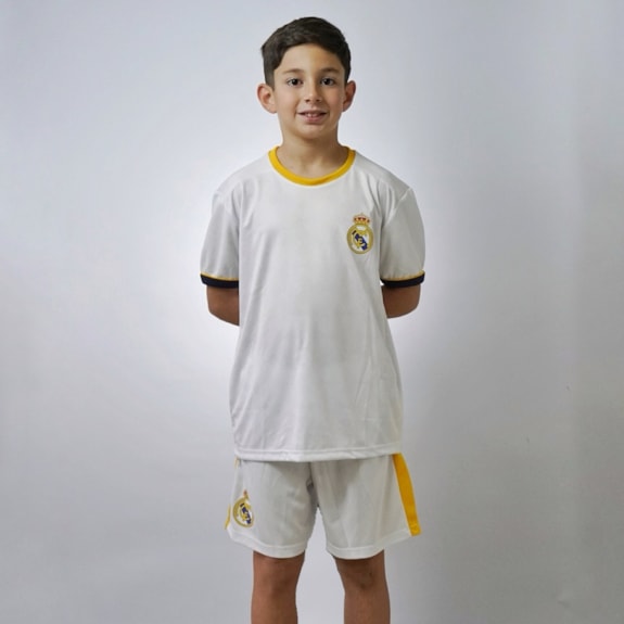 Conjunto Real Madrid Símbolo Mini Craque - Camisa + Shorts - Infantil