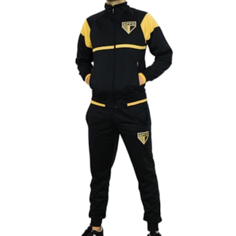 Conjunto São Paulo Agasalho Trilobal Stripes - Masculino