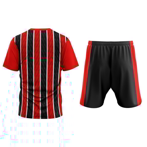 Conjunto São Paulo Mini Craque Tricolor Camisa + Shorts - Infantil