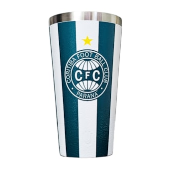 Copo Térmico Coritiba 473ml Gluck Licenciado Cor:Verde/Branco;Tamanho:Único