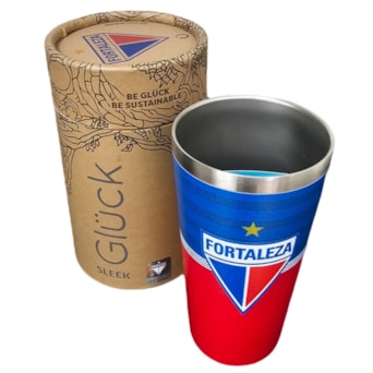 Copo Térmico Fortaleza 473ml Gluck Licenciado Cor:Azul/Vermelho;Tamanho:Único