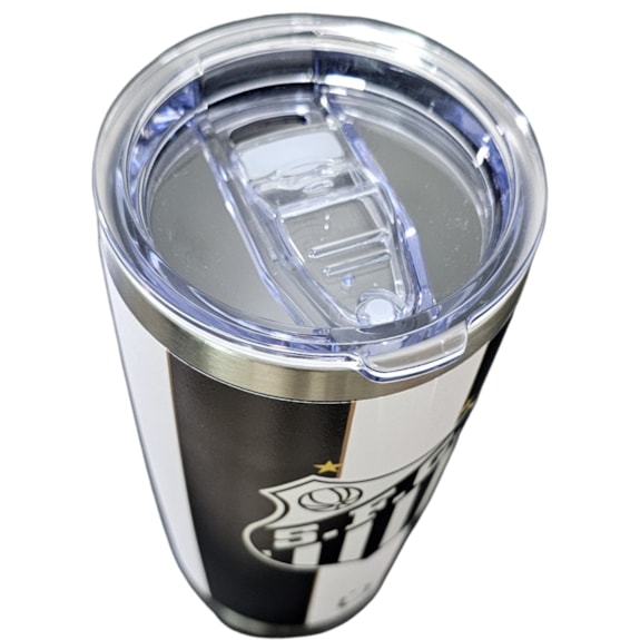 Copo Térmico Santos 591ml Gluck Licenciado Gênero:Unissex Cor:Incolor Tamanho:Único