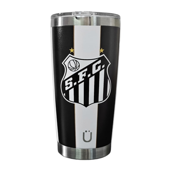 Copo Térmico Santos 591ml Gluck Licenciado Gênero:Unissex Cor:Incolor Tamanho:Único
