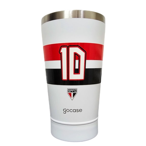 Copo Térmico São Paulo Gocase 470ml Branco Oficial