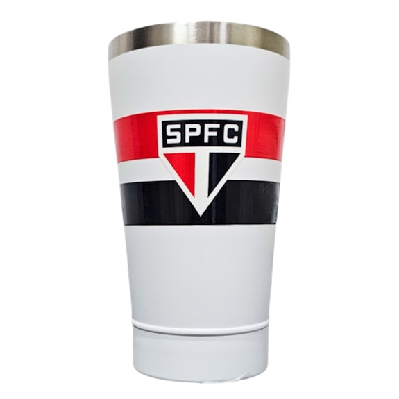 Copo Térmico São Paulo Gocase 470ml Branco Oficial