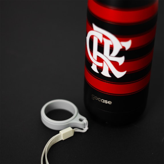 Garrafa Térmica Flamengo Gocase Urban Rubro Negro 500ml Oficial