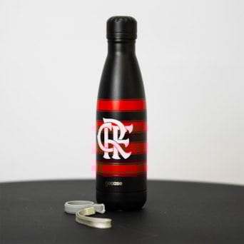 Garrafa Térmica Flamengo Gocase Urban Rubro Negro 500ml Oficial