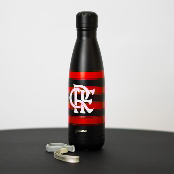 Garrafa Térmica Flamengo Gocase Urban Rubro Negro 500ml Oficial
