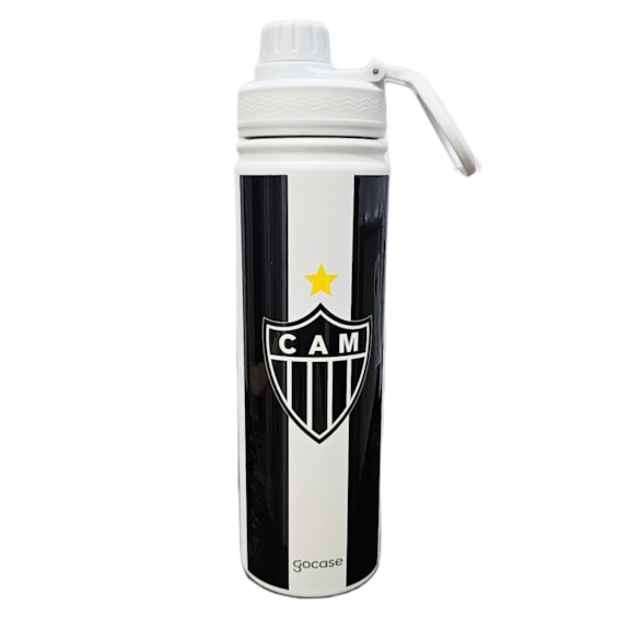 Garrafa Térmica Fresh Atlético Mineiro 650ml Gocase Branca Oficial
