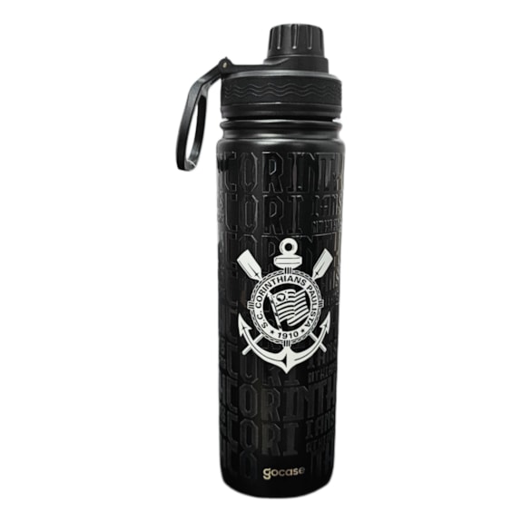 Garrafa Térmica Fresh Corinthians 650ml Grey Gocase Oficial