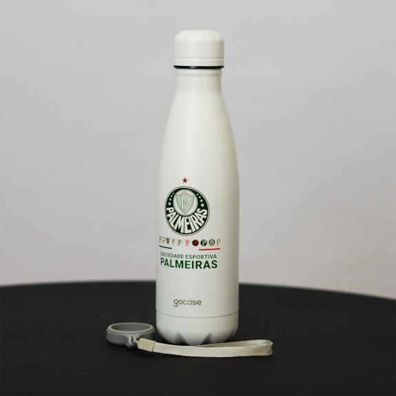 Garrafa Térmica Palmeiras Gocase Urban Branca 500ml Oficial