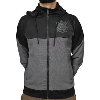 Jaqueta Corinthians Classic Símbolo Preta - Masculino