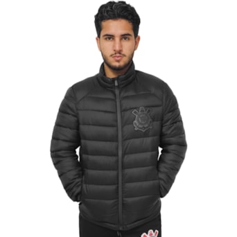 Jaqueta Corinthians Puffer All Black - Masculino