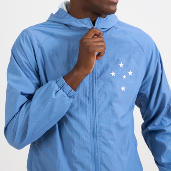 Jaqueta Cruzeiro Corta Vento Towering Azul - Masculino