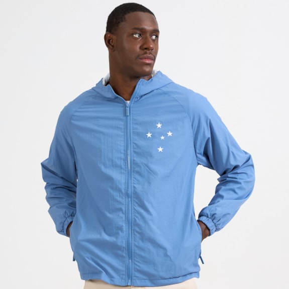 Jaqueta Cruzeiro Corta Vento Towering Azul - Masculino