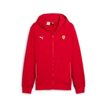 Jaqueta Puma Moletom Ferrari Race Vermelha - Masculino