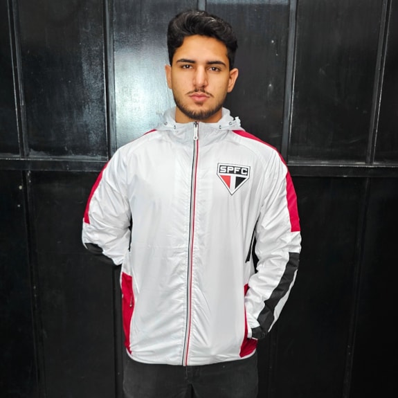Jaqueta São Paulo Quebra Vento Branco - Masculino