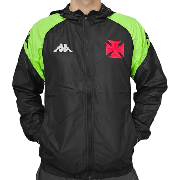 Jaqueta Vasco da Gama Corta Vento Kappa Atletas 2024 - Masculino