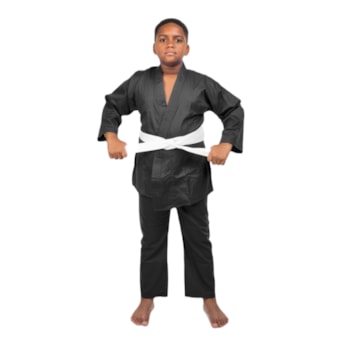 Kimono Haganah Judô / Karatê Preto - Infantil