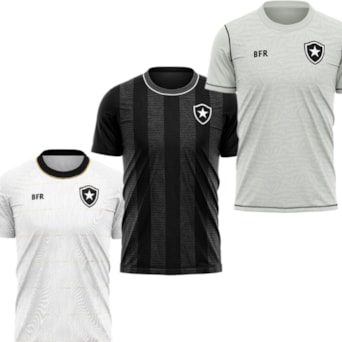 Kit 3 Camisas Botafogo Bens + Romper + Ser - Masculino