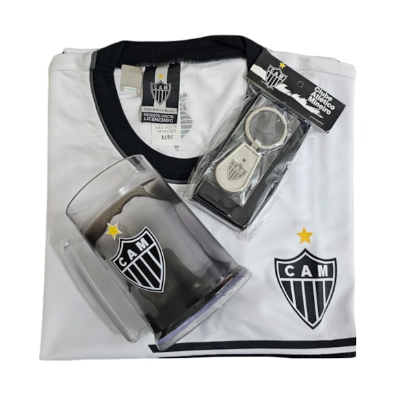 Kit Atlético Mineiro Oficial Camisa Didactic + Caneca + Chaveiro - Masculino