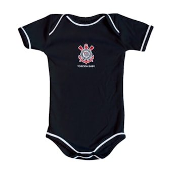 Kit Body + Pantufa Corinthians Torcida Baby - Infantil