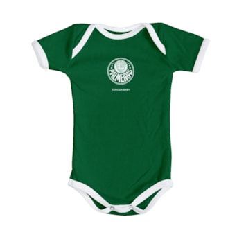 Kit Body + Pantufa Palmeiras Torcida Baby Oficial - Infantil