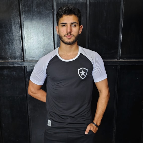 Kit Botafogo Camisa Basic Símbolo + Boné Escudo Bordado - Masculino