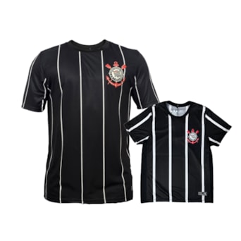 Kit Corinthians Pai e Filho 2 Camisas Torcedor Oficial