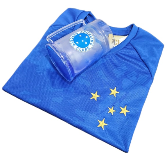 Kit Cruzeiro Camisa Classic Gold + Caneca - Masculino