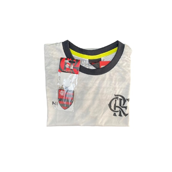 Kit Flamengo Camisa Baby Look Lumina + Chaveiro - Feminino