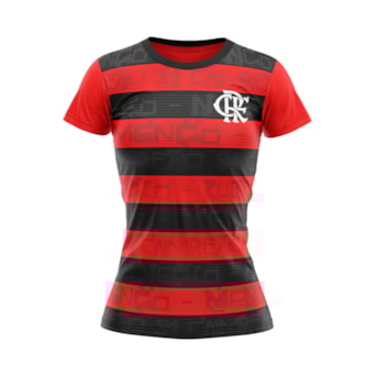 Kit Flamengo Oficial - Camisa Shout + Chaveiro + Caneca - Feminina