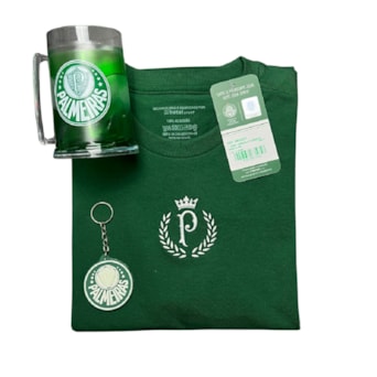 Kit Palmeiras Camisa Herança + Caneca + Chaveiro Borracha - Masculino