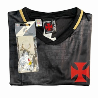 Kit Vasco Da Gama Camisa Baby Look Valor + Chaveiro - Feminino