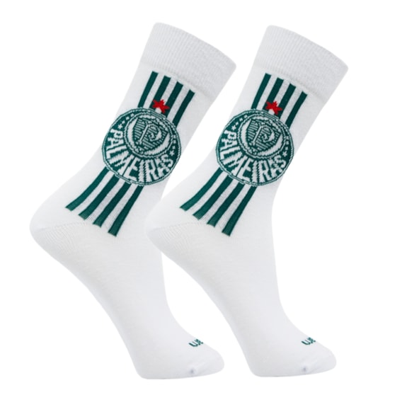 Meia Esportiva Palmeiras Rikam Cano Médio Símbolo - Juvenil