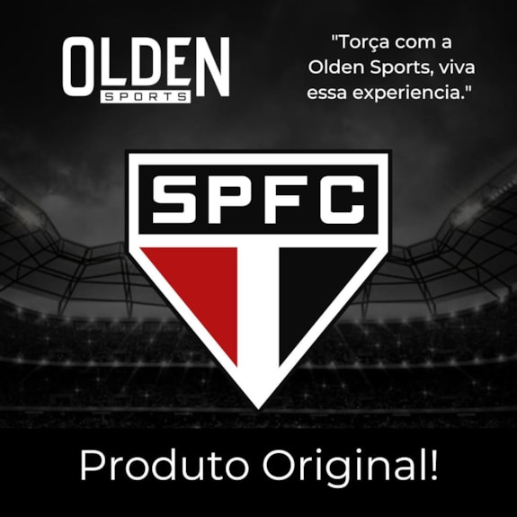 Meia Esportiva São Paulo Rikam Cano Médio Listras - Juvenil