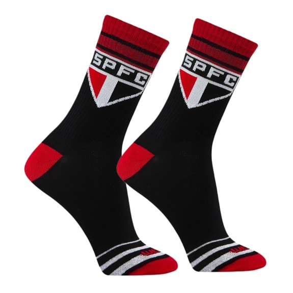 Meia Esportiva São Paulo Rikam Cano Médio Símbolo - Masculino