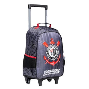 Mochila Escolar Com Rodas Corinthians Escolar Esportiva Xeryus Oficial