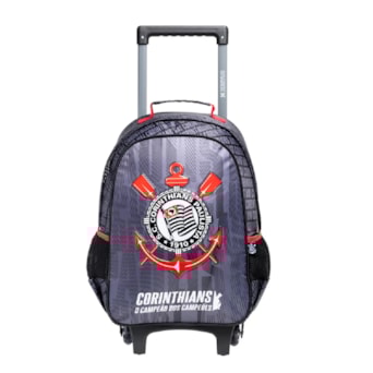 Mochila Escolar Com Rodas Corinthians Escolar Esportiva Xeryus Oficial