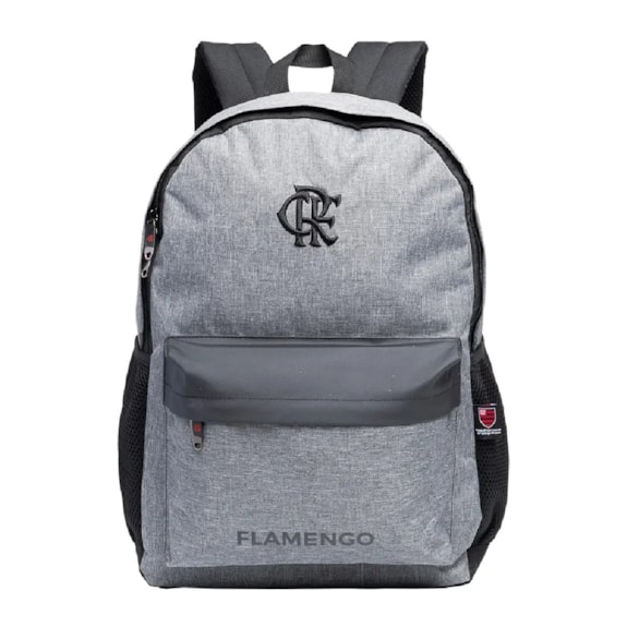 Mochila Flamengo Escolar Esportiva Xeryus Cinza Oficial