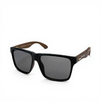 Óculos De Sol Hang Loose Bambu Escuro Preto Original