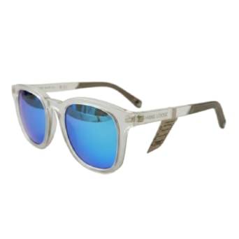 Óculos De Sol Hang Loose Silicone Espelhado Azul Oficial