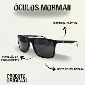 Óculos De Sol Mormaii Kona Polarizado Preto Original