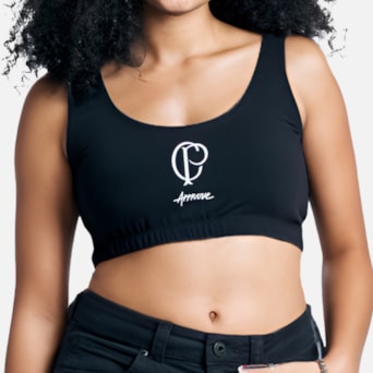 Top Sport Corinthians Approve Preto - Feminino